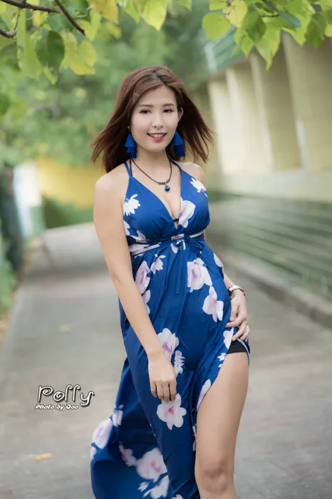 [Mzsock] NO.052 Polly high-slit long skirt, high heels and beautiful legs travel photo street photography#[60P]-6